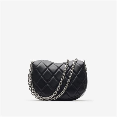 Quilted Rocking Horse Bag in Black/palladium 